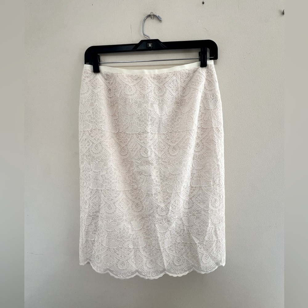 Tory Burch cream  Lace Skirt